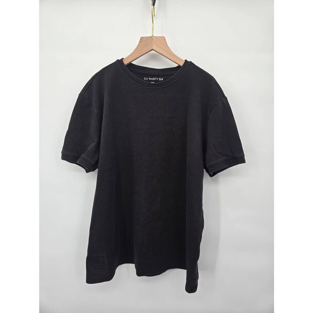Co Thirty Six Black Crew Neck T-Shirt Size XL Short Sleeve Shirt